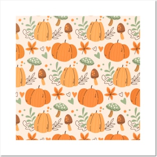 Fall / Autumn pattern Posters and Art